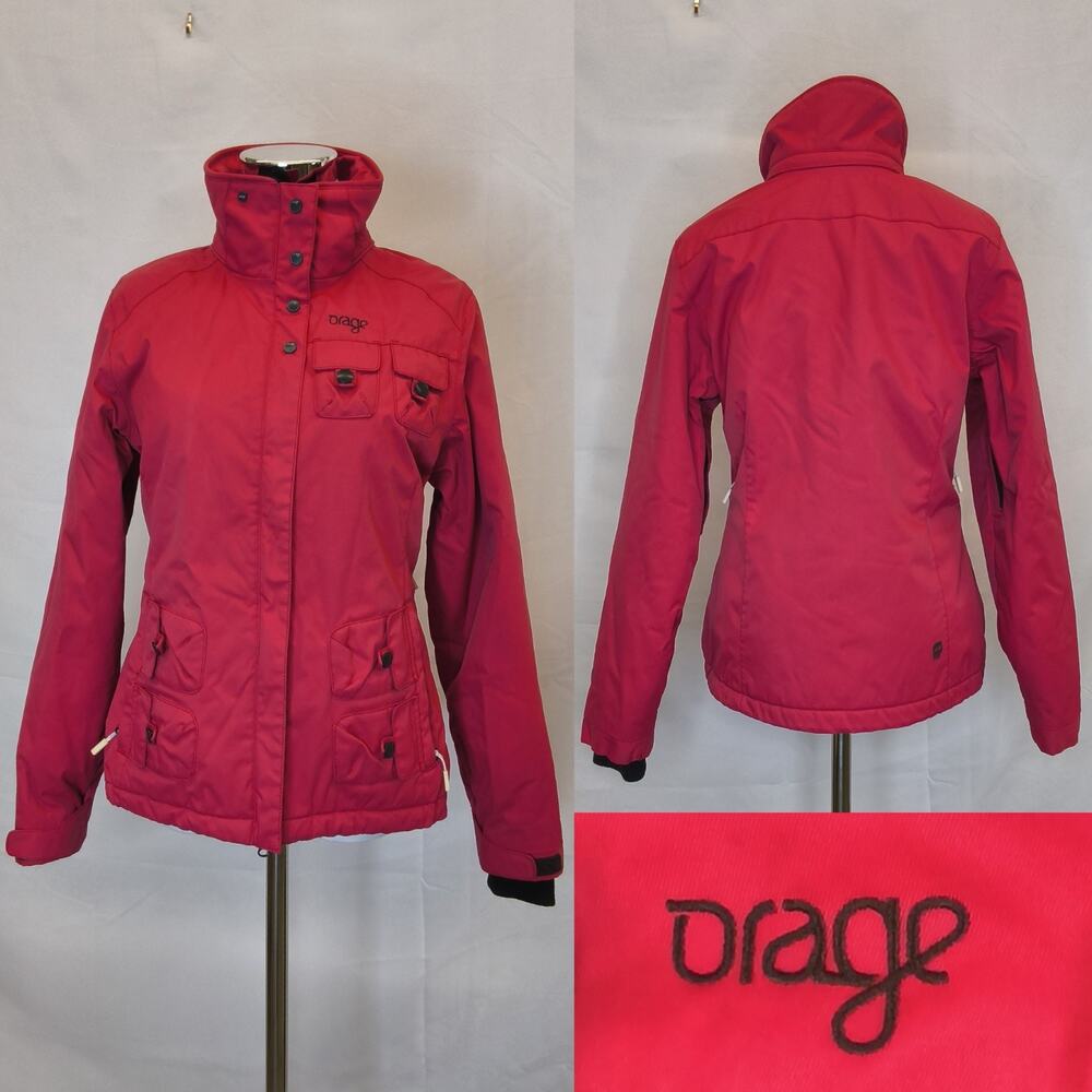 Orage Ski Jacket Women's XS Hot Pink Full Zip Missing Hood #W5699